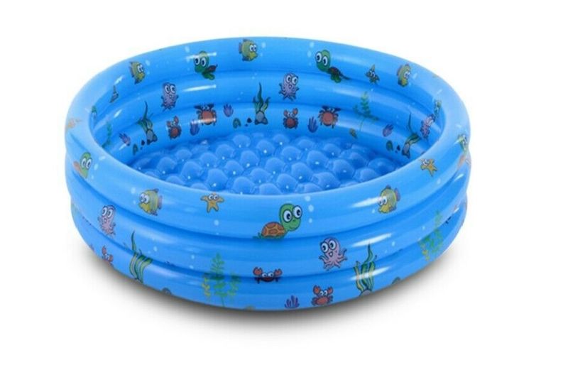 3 Ring Inflatable Paddling Pool Children Kids Swimming Pool 150 CM