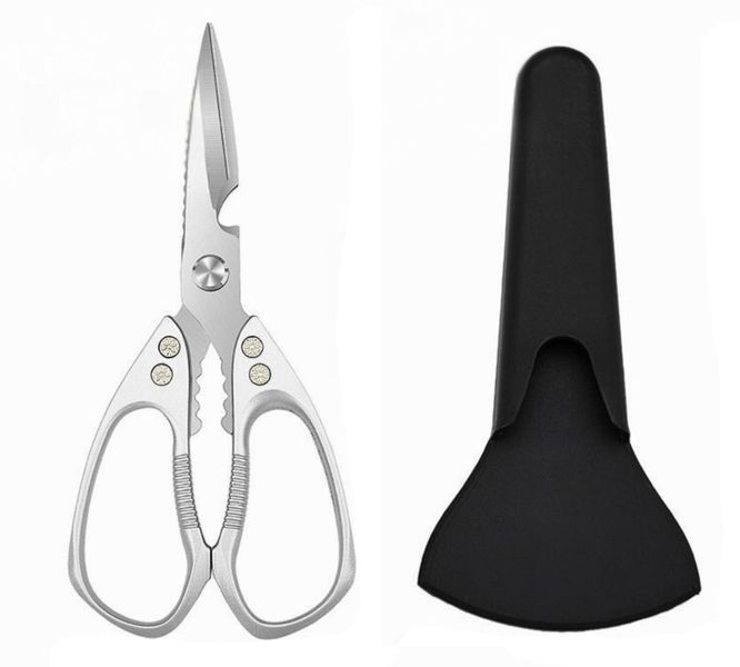 Bestby - All-in-One Stainless Steel Scissors with Magnetic Storage Sleeve