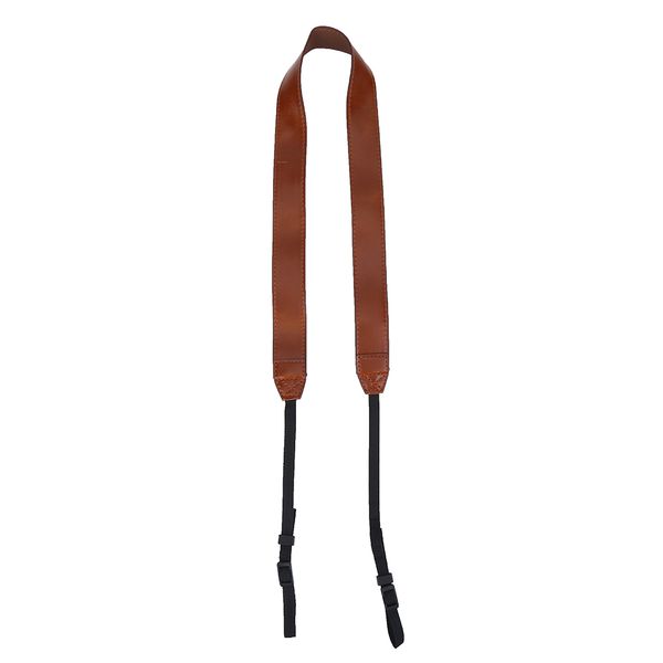Universal Adjustable PU Leather Camera Strap Brown