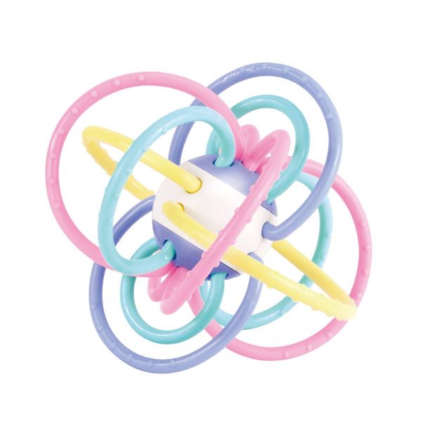 Baby Sensory Teething Ball - Soft Rattle Ring