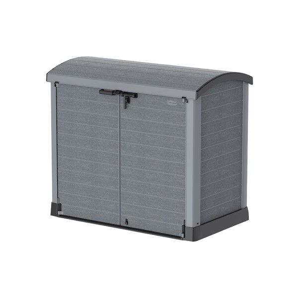 Cosmoplast Cedargrin Storage Shed Arc Lid 1200l Dark Grey