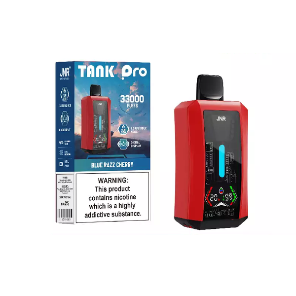 Jnr Tank Pro 33000 Puffs Blue Razz Cherry Disposable Vape