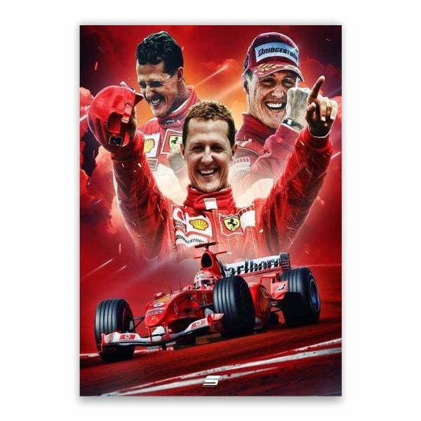 Michael Schumacher Ferrari Poster - A1