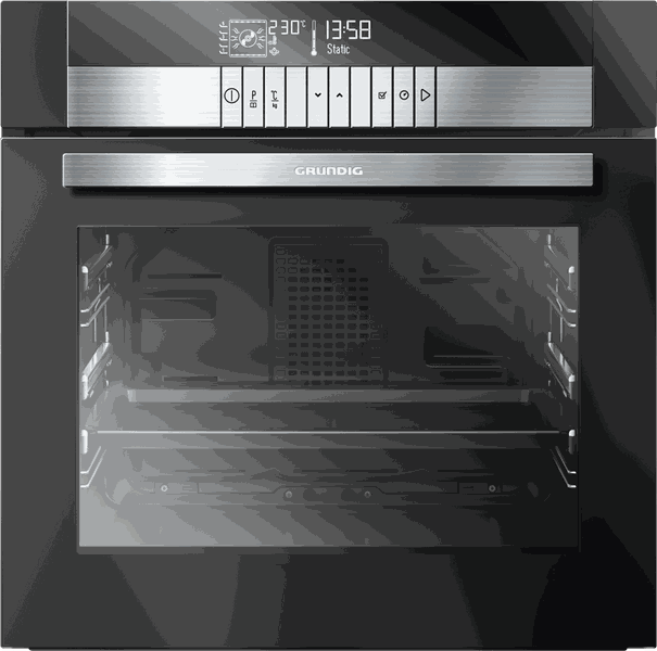 Grundig GEBD47000B Steam Assist Electronic Multifunction Oven - 60cm Black