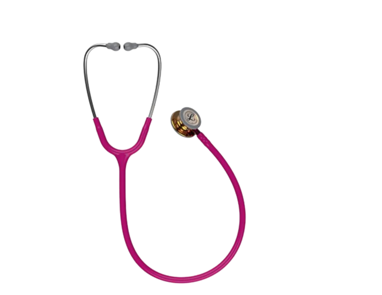 Littmann Classic III Stethoscope: Polished Copper &amp; Raspberry -Pink Stem