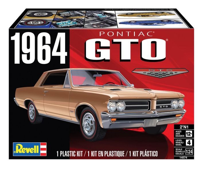 Revell 1/24 1964 Pontiac GTO Car Plastic Model Kit