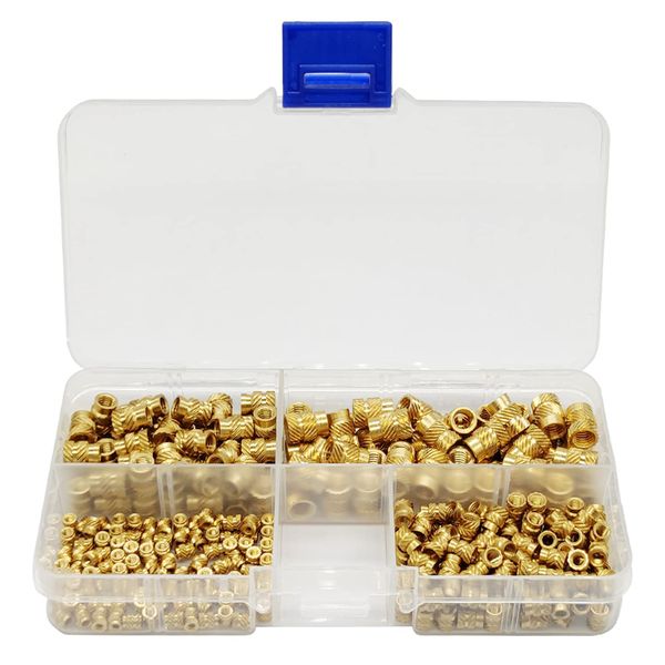 Tool DIY Threaded Brass Heat Insert Embedment Assorted M3-M4 Set of 170