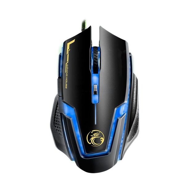 Wired Game Mouse Button Four Color Control Breathing Light E-Sports