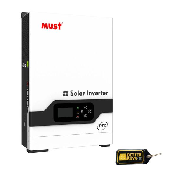 Must Solar V18-5248 PRO Pure Sine Wave 48VDC/5.2KW Inverter &amp; Key Holder