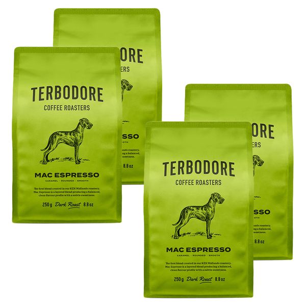 Terbodore Mac Espresso Coffee Beans Bundle - 4 x 250g