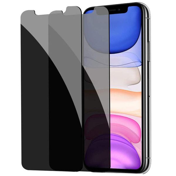 iPhone 11 Pro Max Privacy Tempered Glass Anti Spy Screen Protector 2 Pack