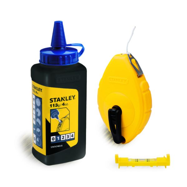 Stanley - Chalk Line Reel Set Abs 30m