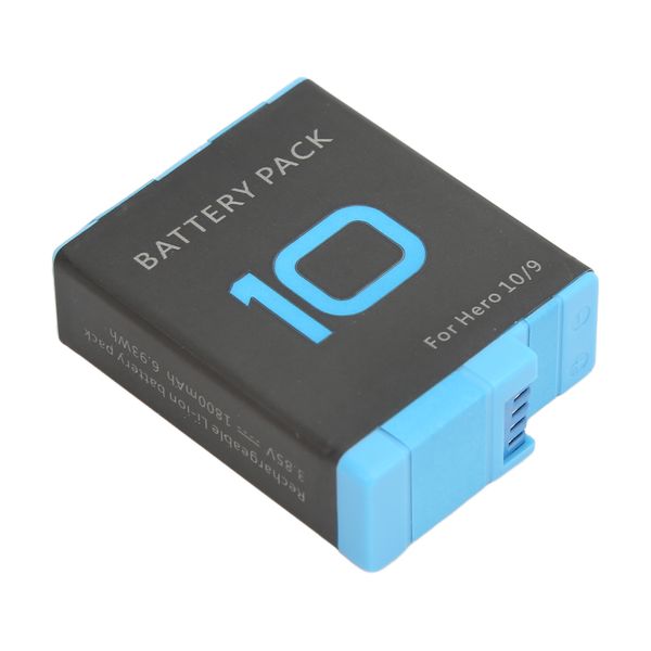 1800mAh Lithium Batt Compatible With Hero 9/10 Black