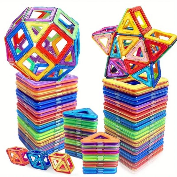 Colourful Magnetic Building Block Set - 40 Piece