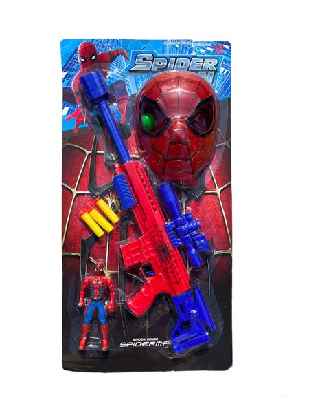 Spiderman Mask - Gun &amp; Figurine Set