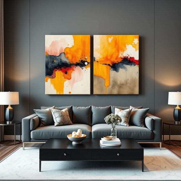 Canvas Wall Art: 2 - Piece Set - Radient Revolution