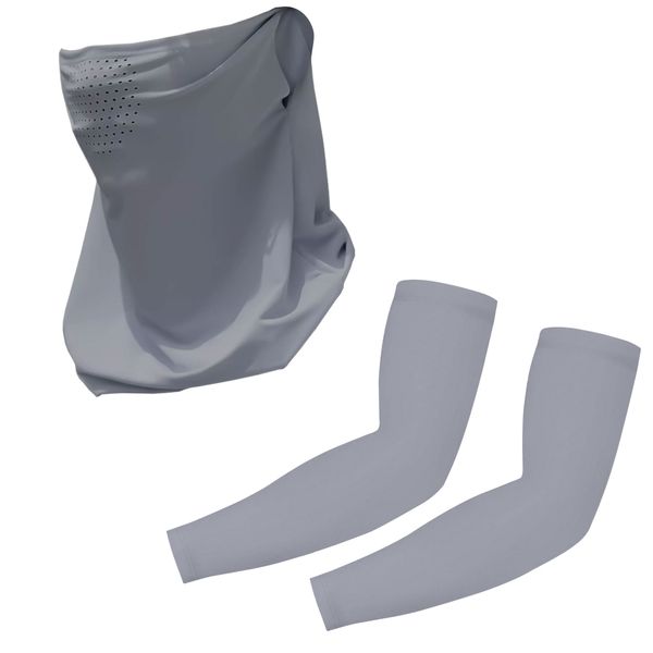 UPF 50+Sun Protection Neck Flap &amp; Face Cover Mask &amp; Sleeves