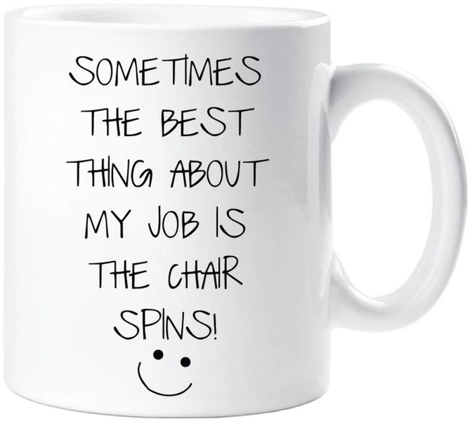 The Good Thing About My Job Funny Office Work Colleague Coffee Gift Mug