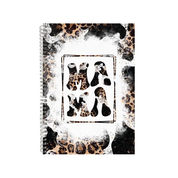 Cow Print Leopard Mom Notebook Mother's Day Gift Idea A4 Notepad Pad 83