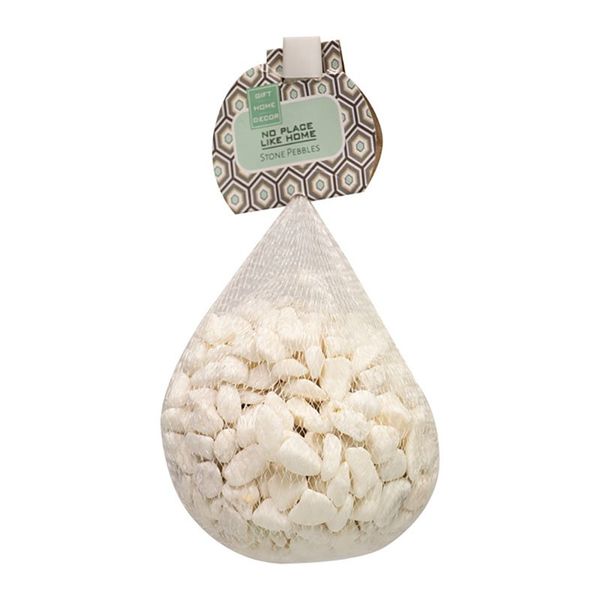 No Place Like Home - Pebbles - Household - Riverstones - White - 1kg