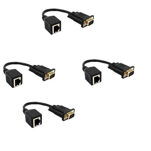 Vga To Rj45 Adapter Network Cable To Vga Network Cable Connector