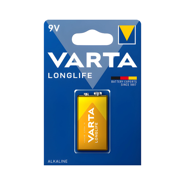 Varta 4122BP1 Longlife 9V Alkaline Battery - High Performance Power
