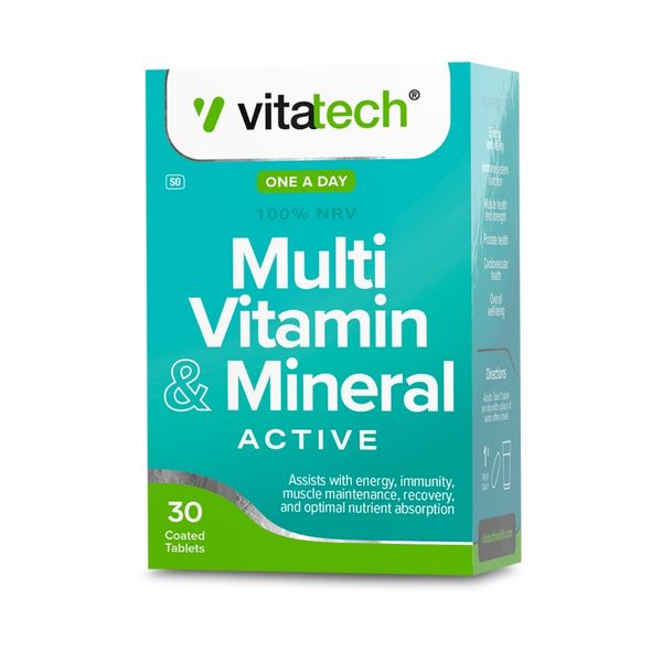 VITATECH Multi Vitamin and Mineral Active 30 Tablets