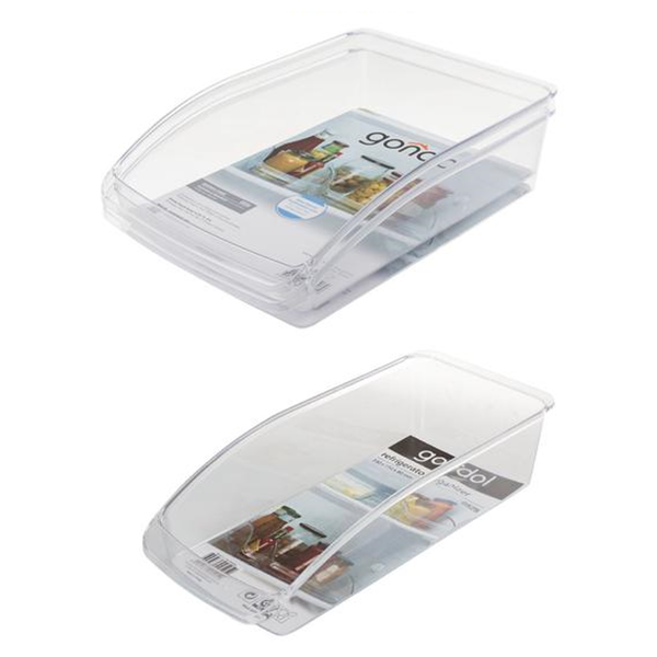 3 Pack Gondol Fridge Organiser Basket - 2 Large &amp; 1 Small