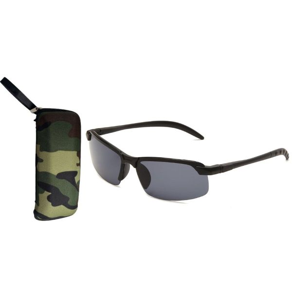 Polarized Photochromic Fashion Glasses With Camo Case