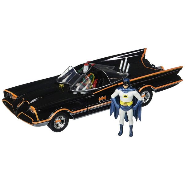 Jada-BATMOBILE 1966 WITH FIGURE BATMAN + ROBIN
