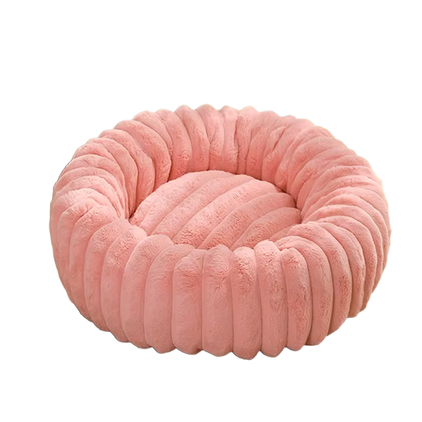 Round Soft Plush Pet Bed