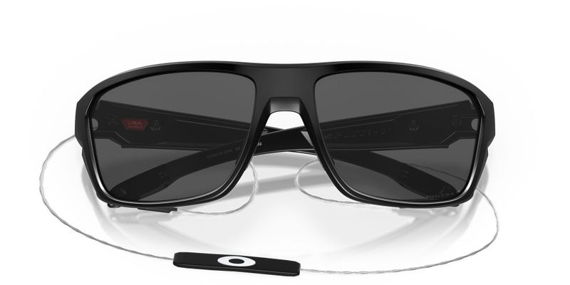 Oakley Split Shot Sunglasses - Matte Black/Prizm Black Polarized