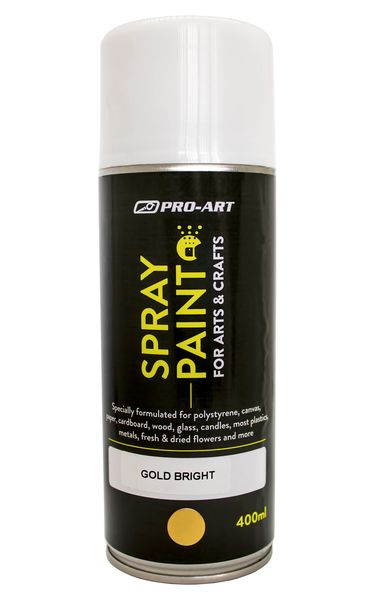 Pro-Art Craft Spray Paint - Bright Gold - 400ml