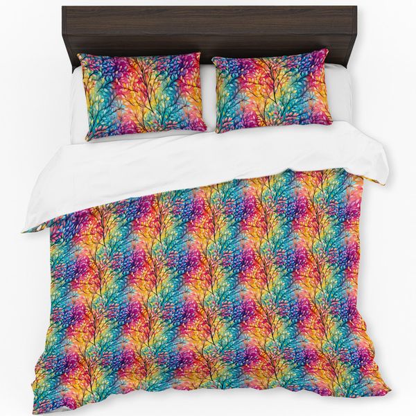Rainbow Foliage Nine Duvet Cover Set