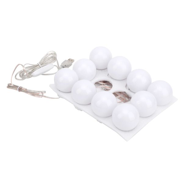 LED Mirror Lights Kit 3 Color Temperature with 10 Bulbs