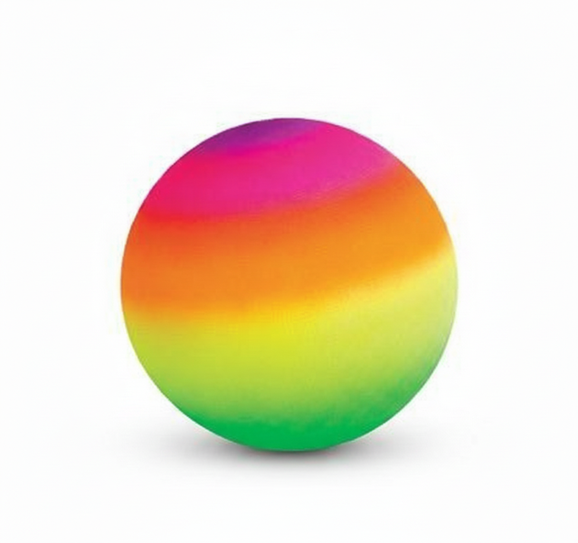 Rainbow Inflatable Beach Ball 20 cm - Vibrant Summer Fun