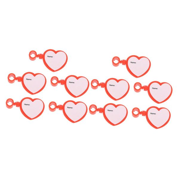 Heart Shaped Name Tags Creative Identification Medical Staff
