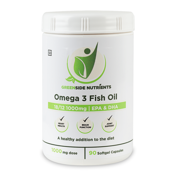 Greenside Nutrients Omega-3 High Potency Fish Oil 1000mg