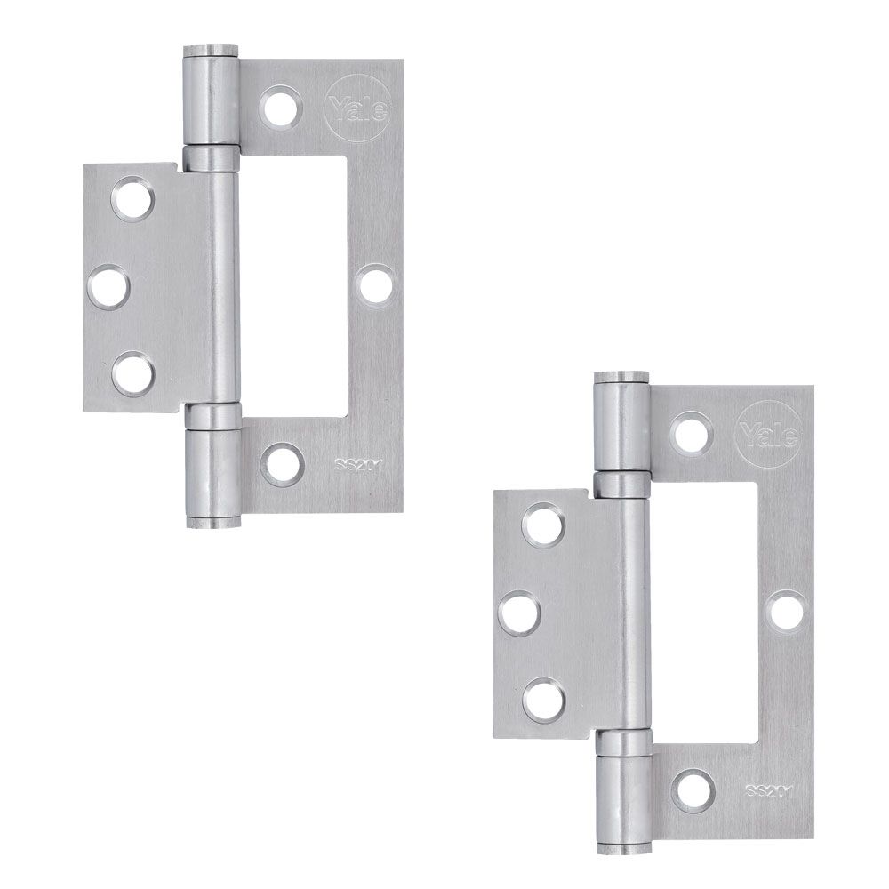 Yale Stainless Steel Flush Hinge Satin Silver
