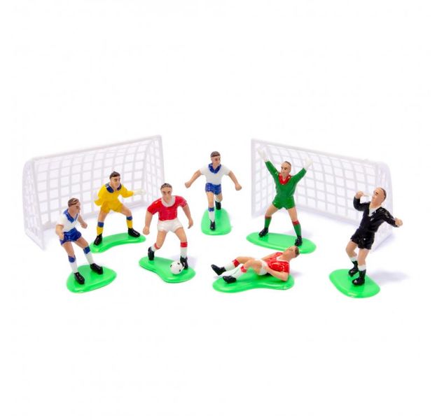 Soccer Football Cake Topper Decoration Birthday Cake Decorating 9 Piece Set