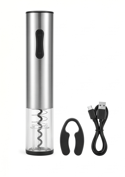 Electric Wine Opener | Stainless Steel Silver | 1 Set
