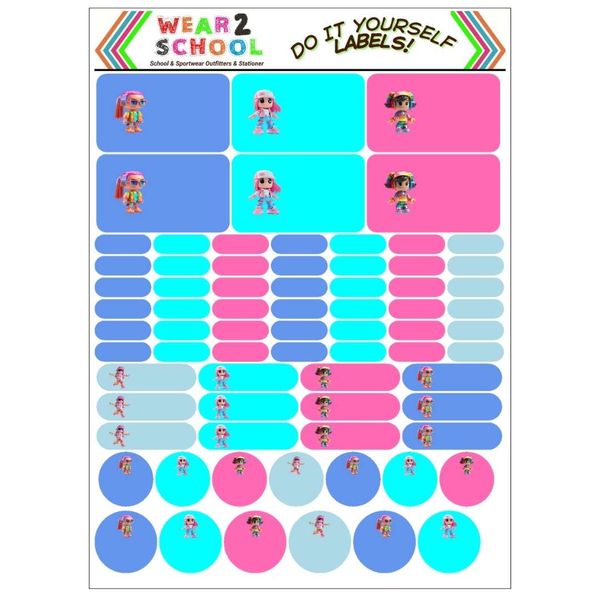 Robo Girl DIY Waterproof Marking Labels with Wrap Arounds for Pencils &amp; Pen