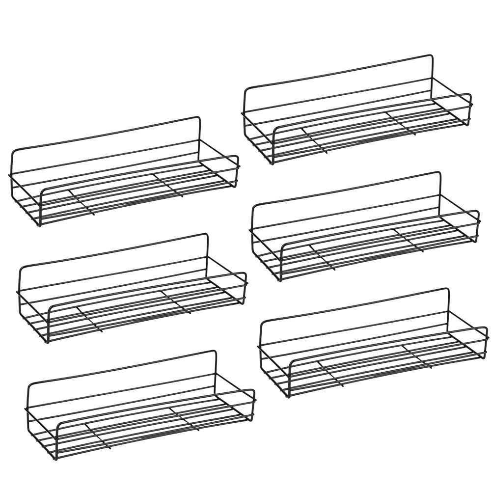 Maisonware Spice Rack Organizer Wall Mount – Pack of 6