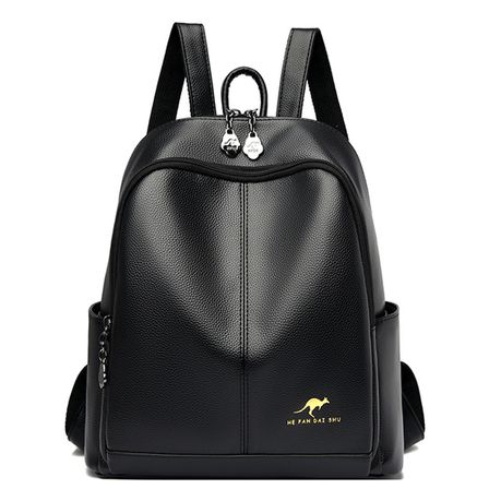 Black leather school discount bags