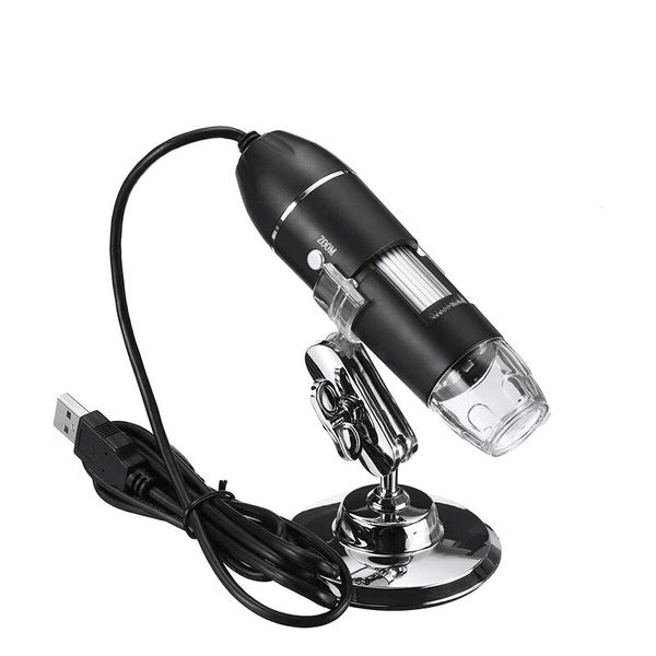500X 8 LED Handheld Digital Microscope Magnifier Camera With Stand-QY-X03