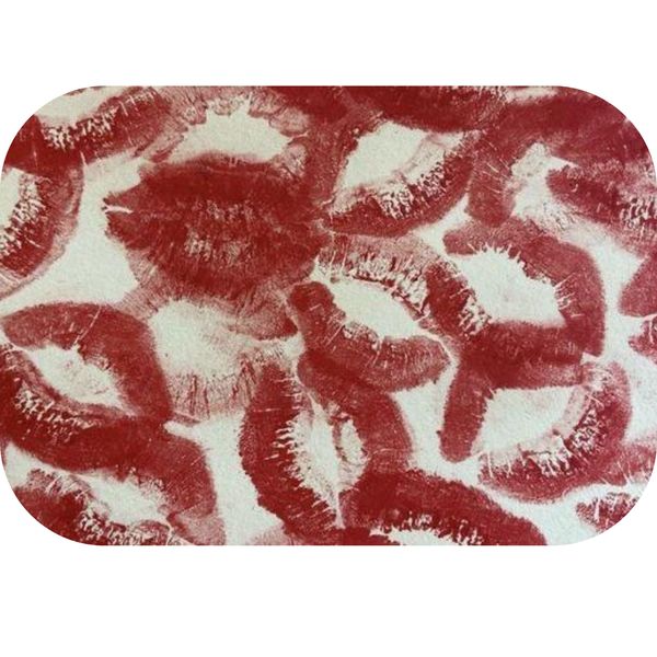 Red Kisses Printed Mouse Pad