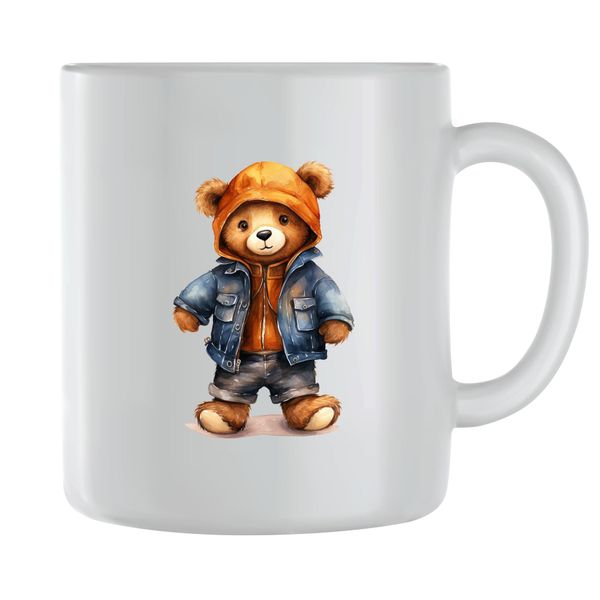 Dude Coffee Mugs for Men Women Trendy Teddy Bear Lover Graphic Cup Gift 189