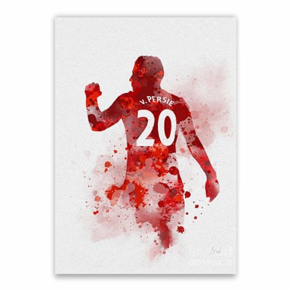 Robin Van Persie Painting Poster - A1