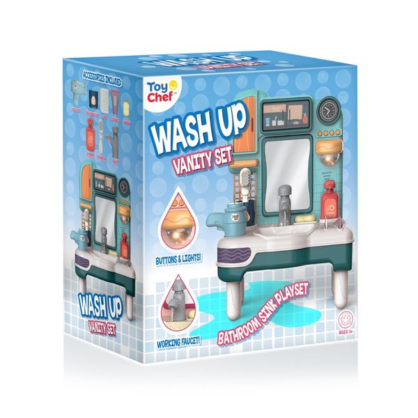 Toy Chef Wash Up Vanity Set-Blue