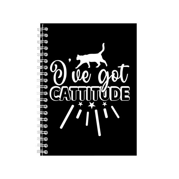 Cattitude Gift Idea A5 Notepad Baby Themed Adorable present 302